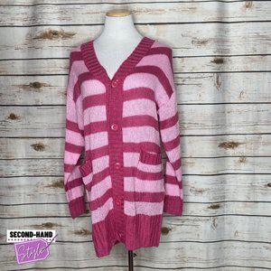 LuLaRoe Pink Stripes NWT Lucille Cardigan (Retired Style)